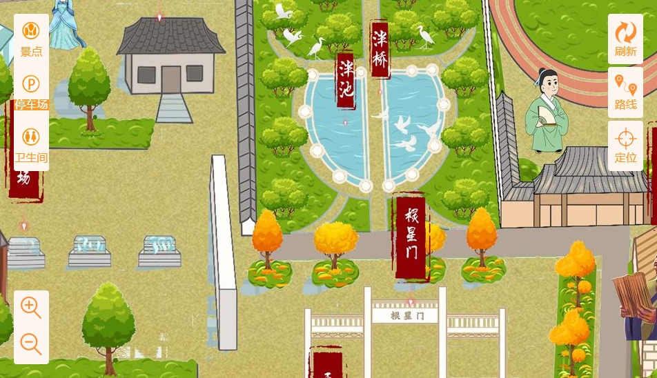 莘县手绘地图景区语音讲解导览系统：智慧景区建设的基石